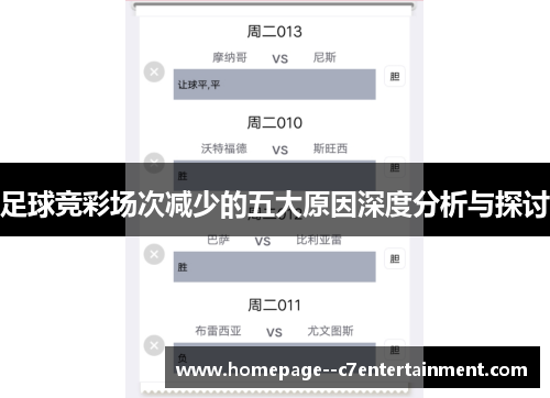 足球竞彩场次减少的五大原因深度分析与探讨